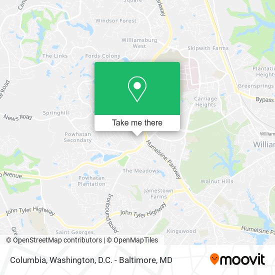 Columbia map
