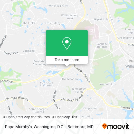 Mapa de Papa Murphy's