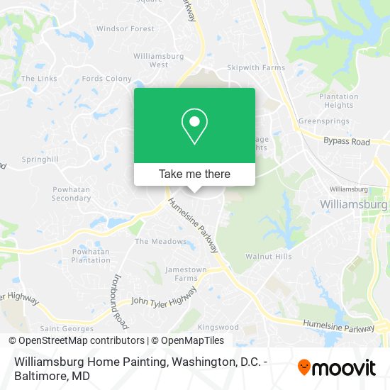 Mapa de Williamsburg Home Painting