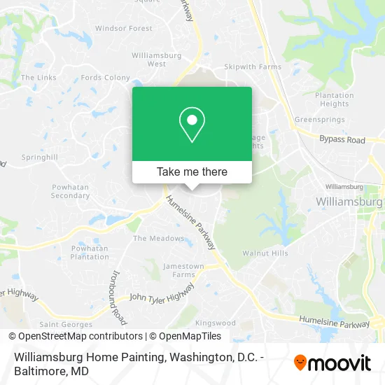 Williamsburg Home Painting map