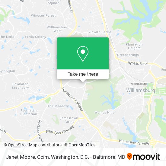 Janet Moore, Ccim map