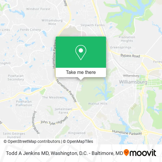 Todd A Jenkins MD map