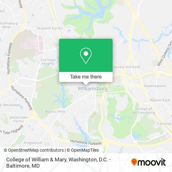 College of William & Mary map