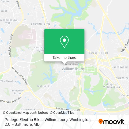 Mapa de Pedego Electric Bikes Williamsburg