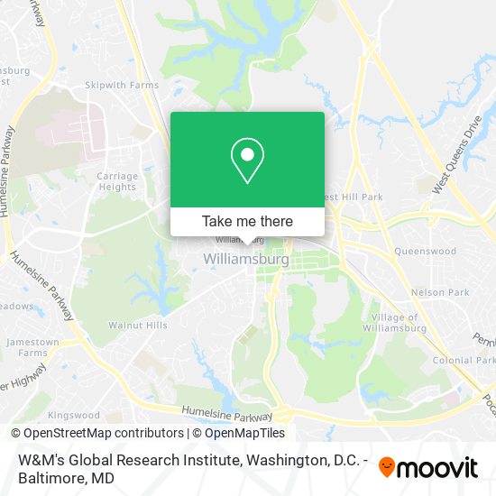 W&M's Global Research Institute map
