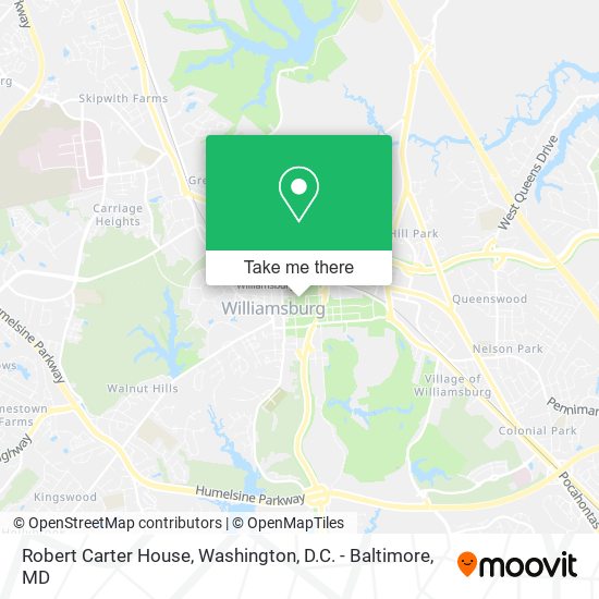 Robert Carter House map
