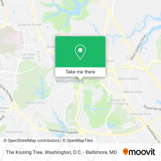 The Kissing Tree map