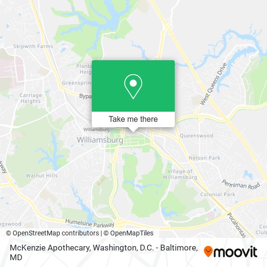 McKenzie Apothecary map
