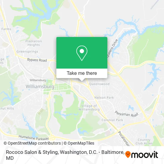 Rococo Salon & Styling map