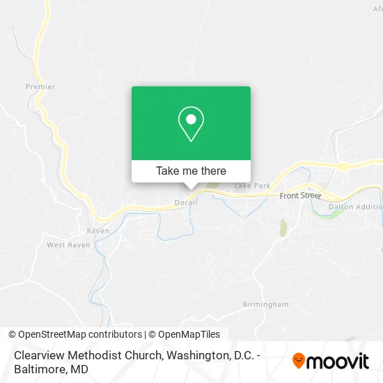 Clearview Methodist Church map