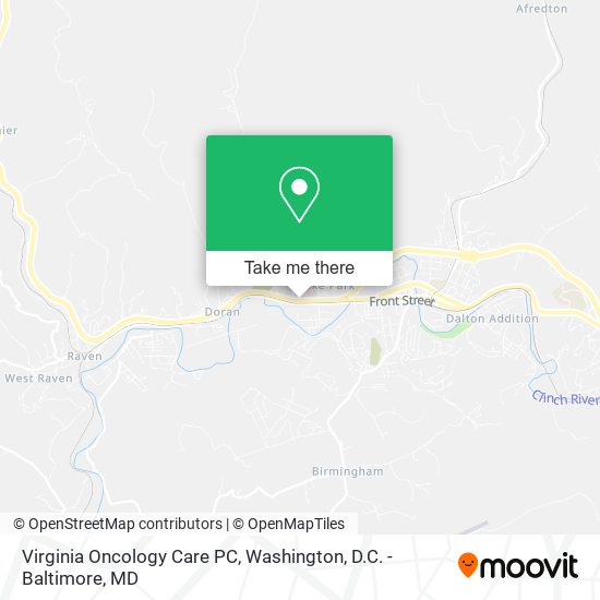 Mapa de Virginia Oncology Care PC