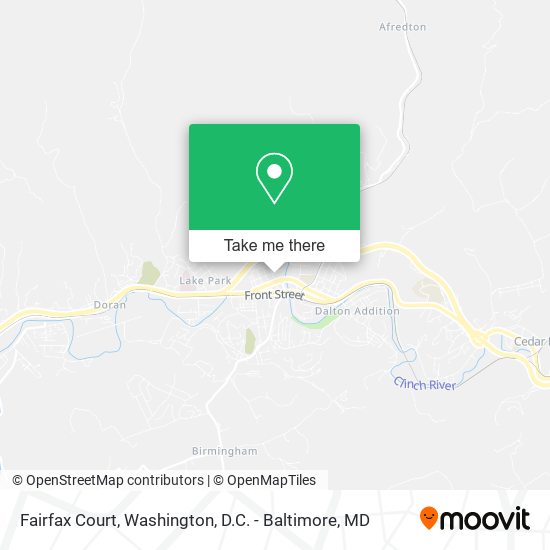 Fairfax Court map