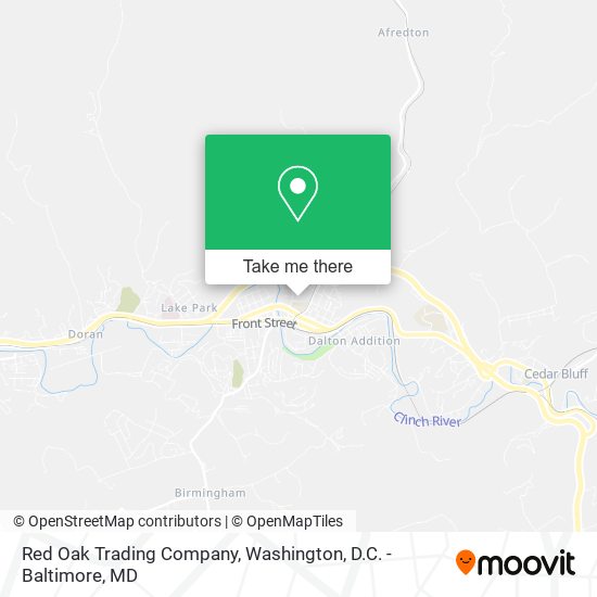 Red Oak Trading Company map