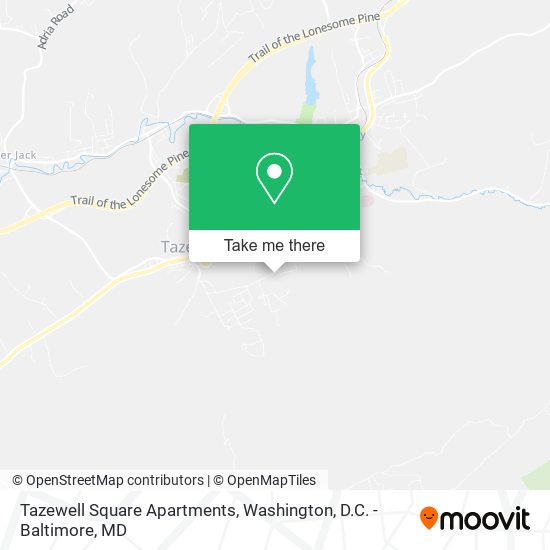Mapa de Tazewell Square Apartments