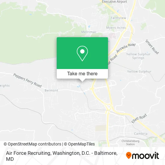 Air Force Recruiting map