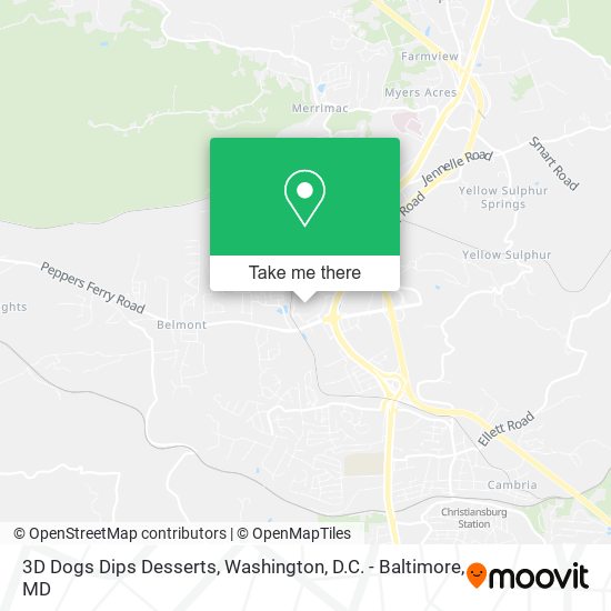 3D Dogs Dips Desserts map
