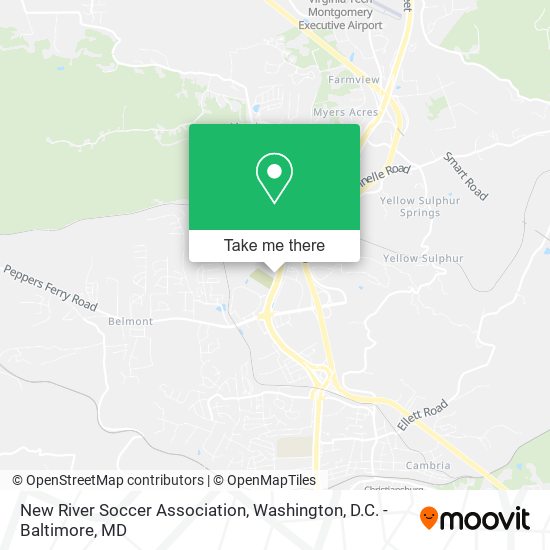 New River Soccer Association map