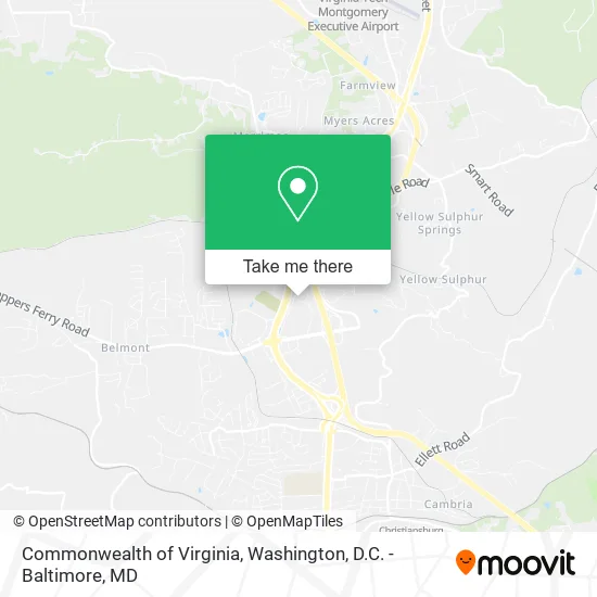 Commonwealth of Virginia map