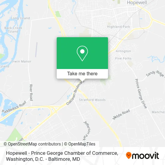 Hopewell - Prince George Chamber of Commerce map