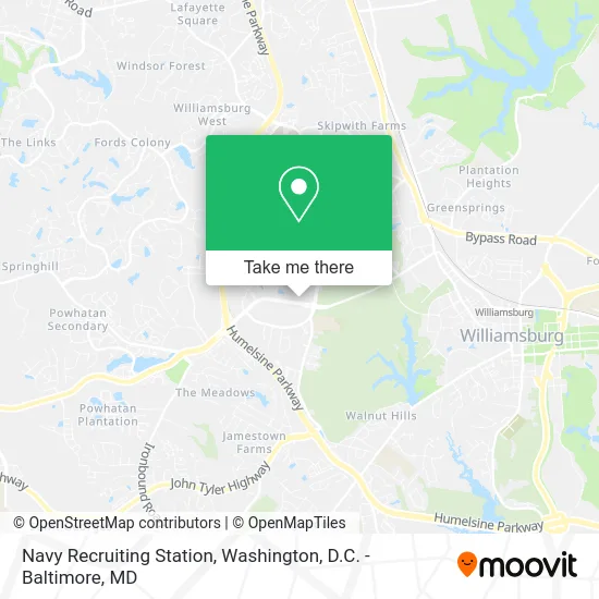 Navy Recruiting Station map