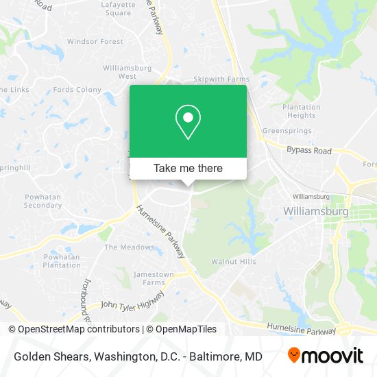 Golden Shears map