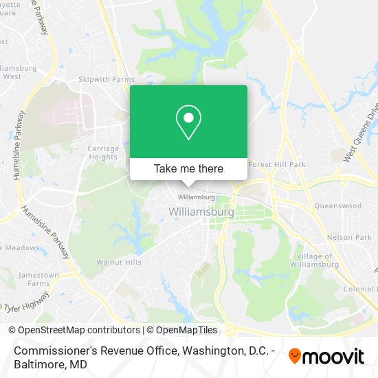 Mapa de Commissioner's Revenue Office