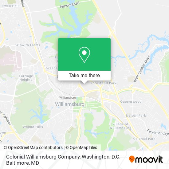 Colonial Williamsburg Company map