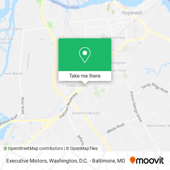 Mapa de Executive Motors