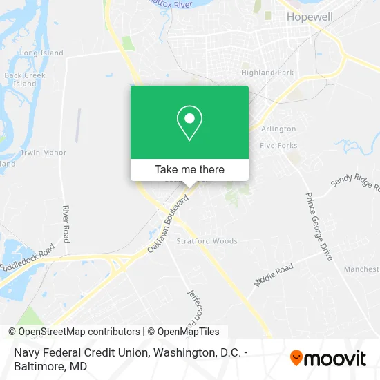 Navy Federal Credit Union map