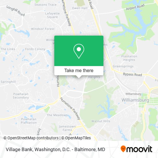 Village Bank map