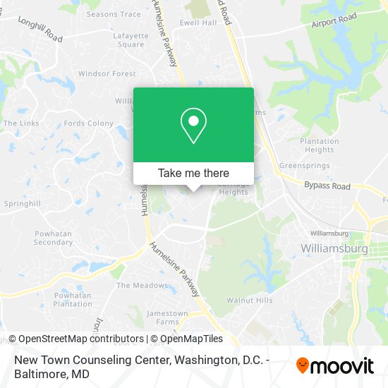 Mapa de New Town Counseling Center