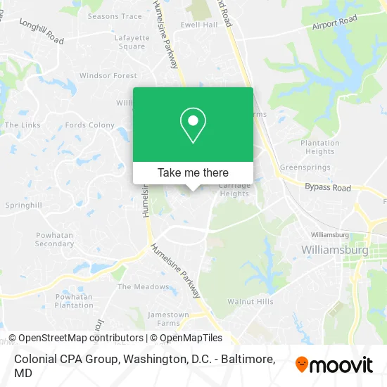 Colonial CPA Group map