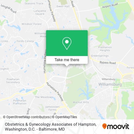 Obstetrics & Gynecology Associates of Hampton map