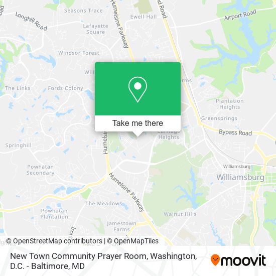 Mapa de New Town Community Prayer Room