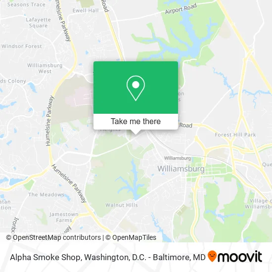 Alpha Smoke Shop map