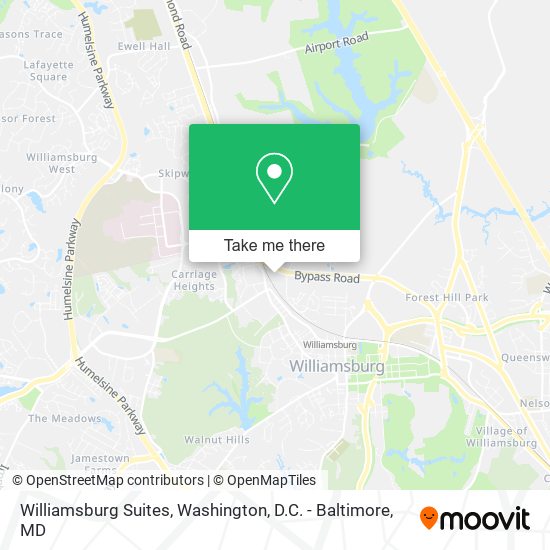 Williamsburg Suites map