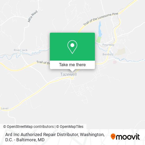 Ard Inc Authorized Repair Distributor map