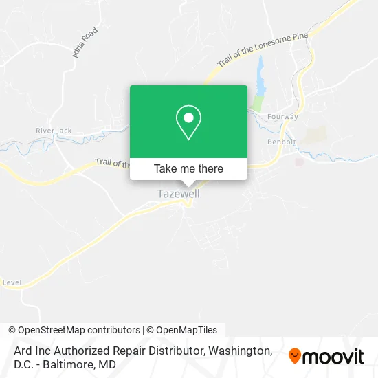 Ard Inc Authorized Repair Distributor map