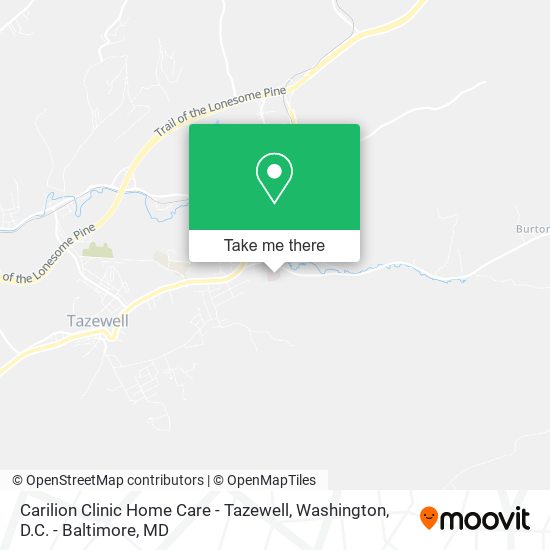 Mapa de Carilion Clinic Home Care - Tazewell