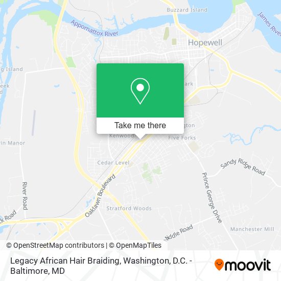 Legacy African Hair Braiding map