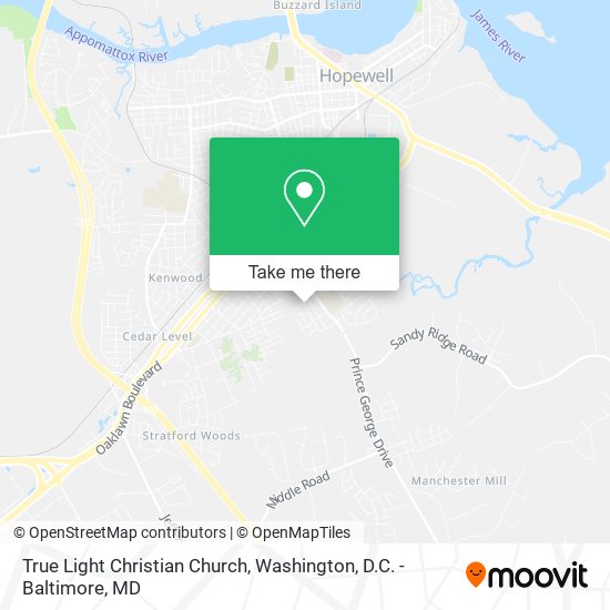 True Light Christian Church map