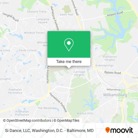 Mapa de Si Dance, LLC