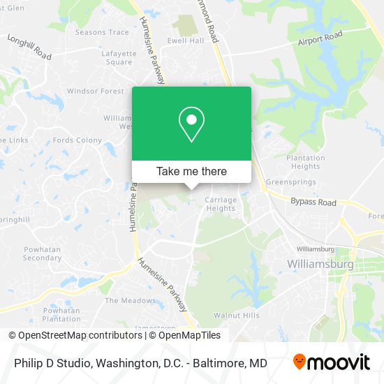 Philip D Studio map