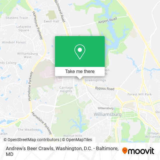 Mapa de Andrew's Beer Crawls