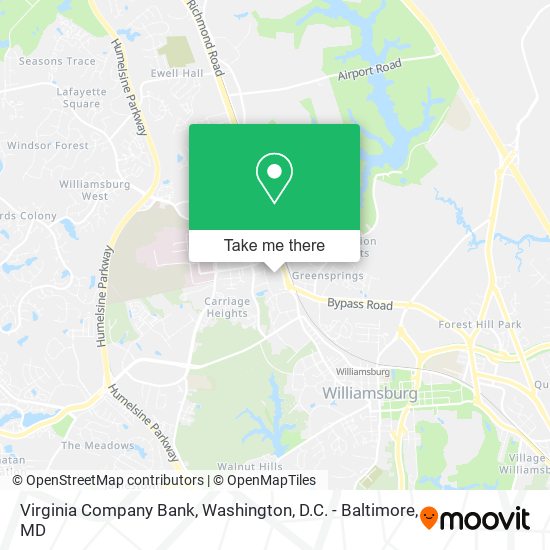 Mapa de Virginia Company Bank