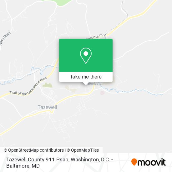 Tazewell County 911 Psap map