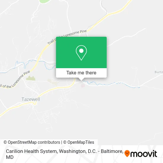 Carilion Health System map