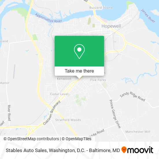 Stables Auto Sales map