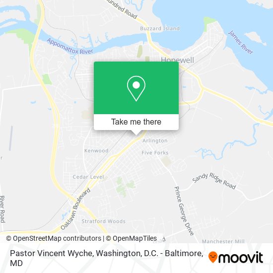 Pastor Vincent Wyche map