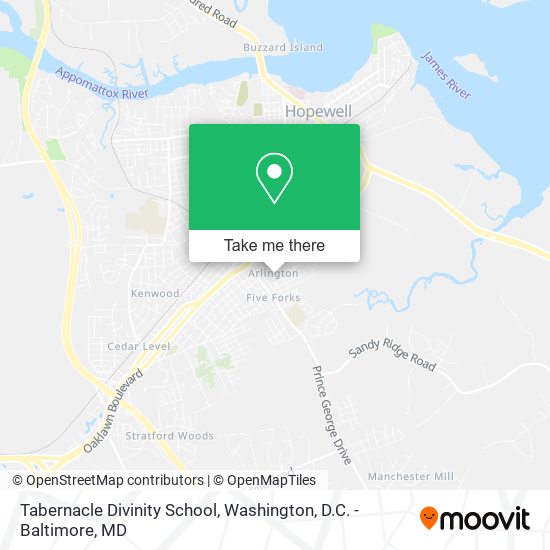 Mapa de Tabernacle Divinity School
